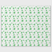 Aquarellkleeblätter Geschenkpapier (Flach)