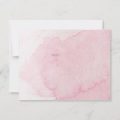 Aquarellkleid "Werden Sie meine Ehrenmatrone sein" Einladung (Rückseite)