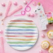 Aquarellkleidung Baby Duschpapier Teller (Party)