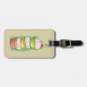 Aquarellkleine kuchen. Küchenillustration Gepäckanhänger (Vorderseite horizontal)