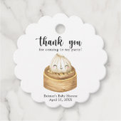 Aquarellknödel - Danke, Baby Dusche Geschenkanhänger (Vorderseite)