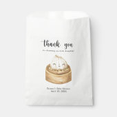 Aquarellknödel - Danke, Baby Dusche Geschenktütchen (Vorderseite)