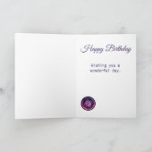 Aquarellknöpfe Nähen Karte (Innenseite)