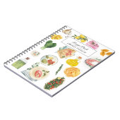 Aquarellkochen Personalisierter Name Rezept Buch (Linke Seite)