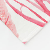 Aquarellkorallen Nahtloses Muster mit dem Untertei Fleecedecke (Ecke)