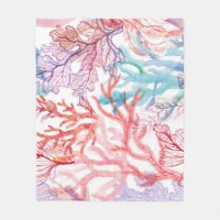 Aquarellkorallen: Unterwasser-Weltmuster.