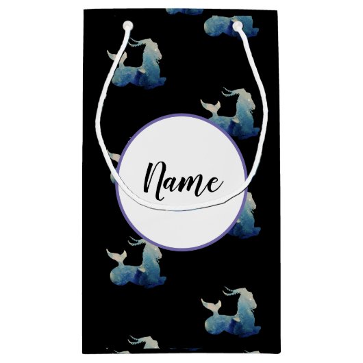 Aquarellkorn Zeichnend Kleine Geschenktüte (Rückseite)