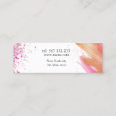 Aquarellkosmetik Mini Visitenkarte (Rückseite)