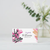 Aquarellkosmetik Visitenkarte (Stehend Vorderseite)