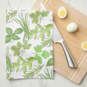 Aquarellkraut-Druck Geschirrtuch (Viertel Falte)