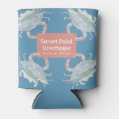 Aquarellkrebs Urlaub Zuhause Drink Hugger Dosenkühler (Vorderseite)