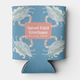 Aquarellkrebs Urlaub Zuhause Drink Hugger Dosenkühler