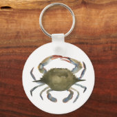 Aquarellkrebse - Grau Schlüsselanhänger (Vorderseite)