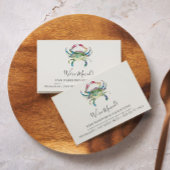 Aquarellkrebse Neue Zuhause-Moving-Ankündigung Begleitkarte