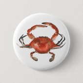 Aquarellkrebse - Rot Button (Vorderseite)