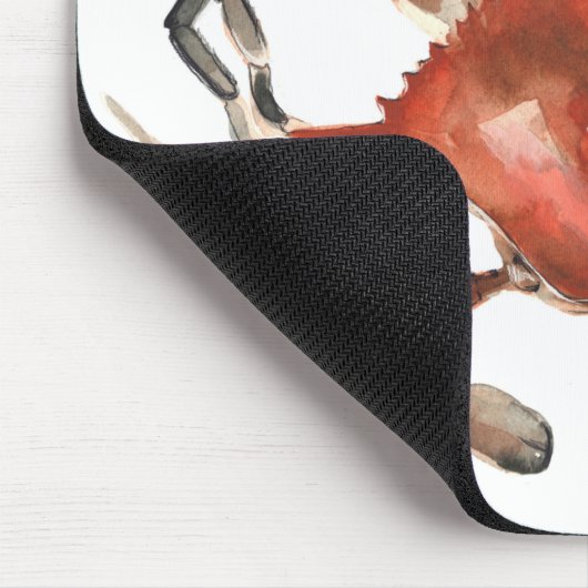 Aquarellkrebse - Rot Mousepad (Ecke)