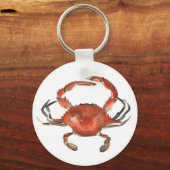 Aquarellkrebse - Rot Schlüsselanhänger (Vorderseite)
