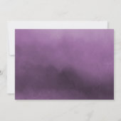 Aquarellkristalle Amethyst Lila Foto Save The Date (Rückseite)