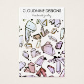 Aquarellkristalle erwischen Schmuckkarte (Vorderseite)