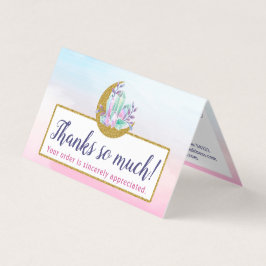 Aquarellkristalle & Gold Moon Boutique Vielen Dank