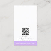 Aquarellkristalle und Goldregeleien Visitenkarte (Rückseite)