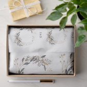 Aquarellkronengrün und Foliage Seidenpapier (Geschenk)