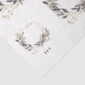 Aquarellkronengrün und Foliage Seidenpapier (Ausschnitt)