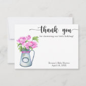 Aquarellkrug Blume Danke Babydusche (Vorderseite)