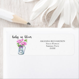 Aquarellkrug von Blume - Blütenbaby