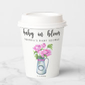 Aquarellkrug von Blume - Blütenbaby Pappbecher (Vorderseite)