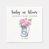 Aquarellkrug von Blume - Blütenbaby Serviette (Vorderseite)