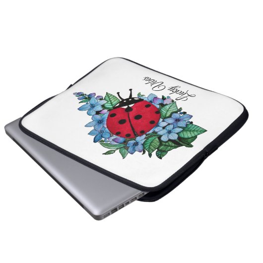 Aquarellku Laptopschutzhülle (Vorne Knopf)