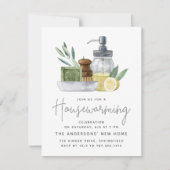 Aquarellküche Party Kleine Größe Einladung (Vorderseite)