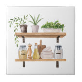 Aquarellküche Utensiva skandinavischer Stil Fliese (Vorderseite)