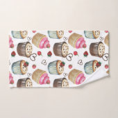 Aquarellkuchen Badhandtuch Set (Handtuch)