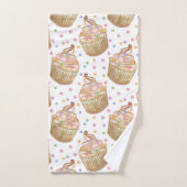 Aquarellkuchen Badhandtuch Set (Handtuch)