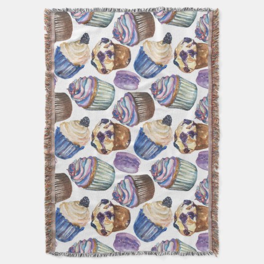 Aquarellkuchen Decke (Vorderseite Vertikal)