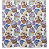 Aquarellkuchen Duschvorhang (Vorderseite)