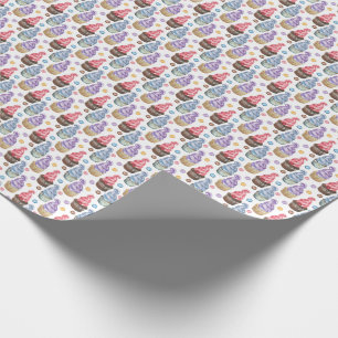 Aquarellkuchen farbig geschenkpapier