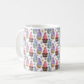Aquarellkuchen farbig kaffeetasse (Vorderseite Links)