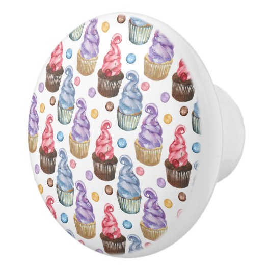 Aquarellkuchen farbig keramikknauf (Rechts)