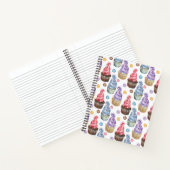 Aquarellkuchen farbig notizbuch (Innenseite)