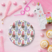 Aquarellkuchen farbig pappteller (Party)