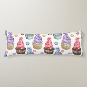 Aquarellkuchen farbig seitenschläferkissen