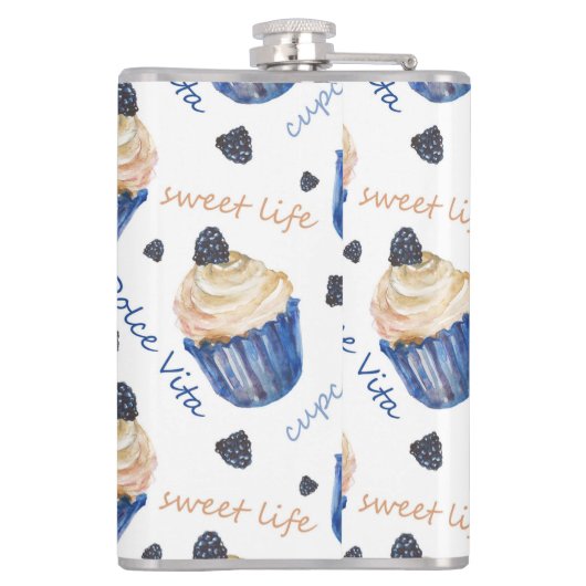 Aquarellkuchen Flachmann (Rückseite)