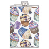 Aquarellkuchen Flachmann (Vorderseite)