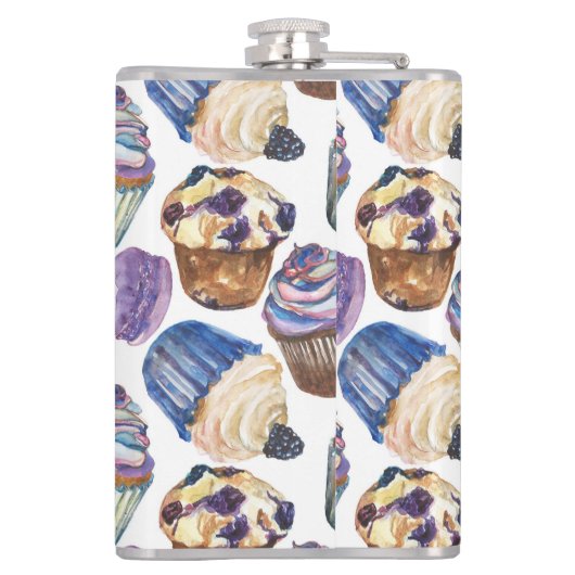 Aquarellkuchen Flachmann (Rückseite)