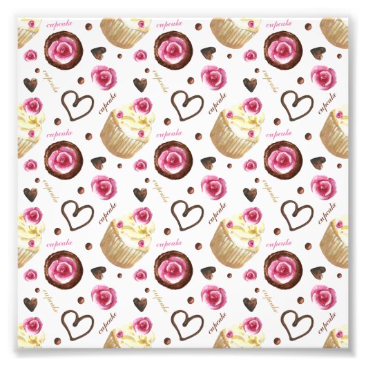 Aquarellkuchen Fotodruck (Vorne)