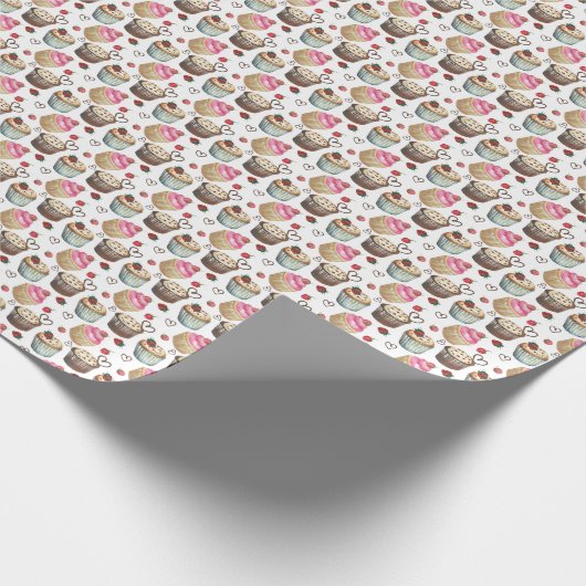 Aquarellkuchen Geschenkpapier (Ecke)