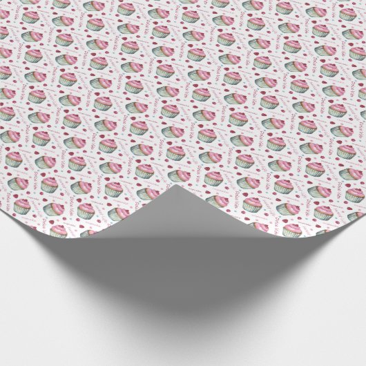 Aquarellkuchen Geschenkpapier (Ecke)
